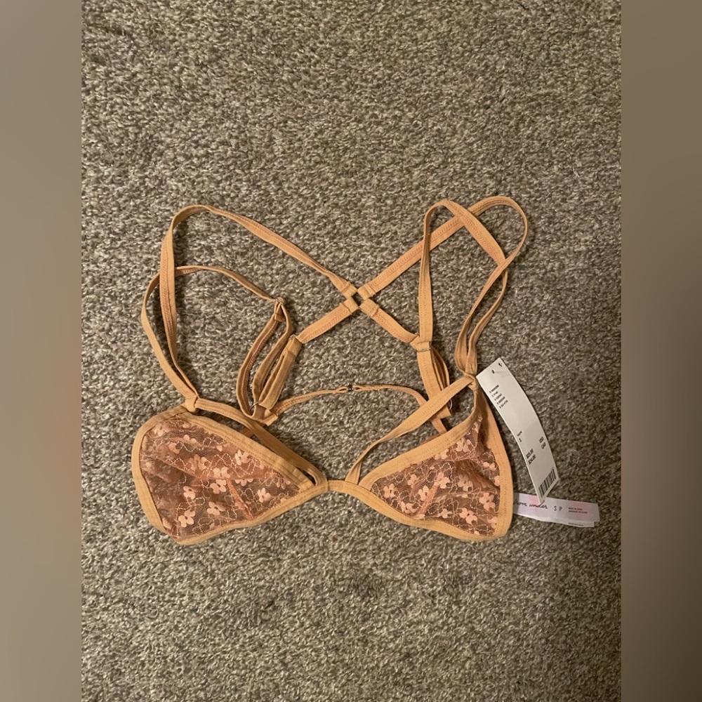 Urban Outfitters Peach Lace Bralette